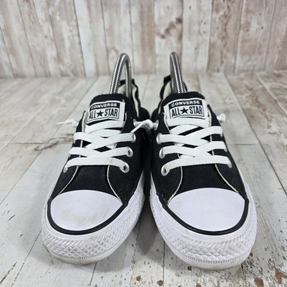 Converse Chuck Taylor All Star Shoreline Black Slip On Sneakers  Womens 7.5